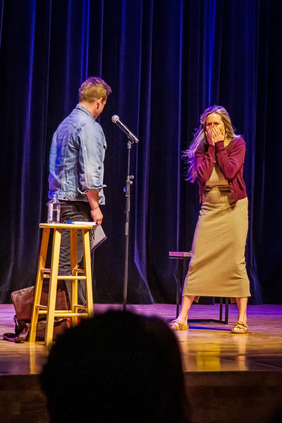 Wes Barker with volunteer